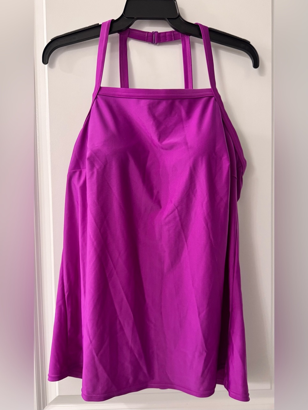 #x659 - Lane Bryant Swim by Cacique Magenta Purple Tankini with Molded Shelf Bra